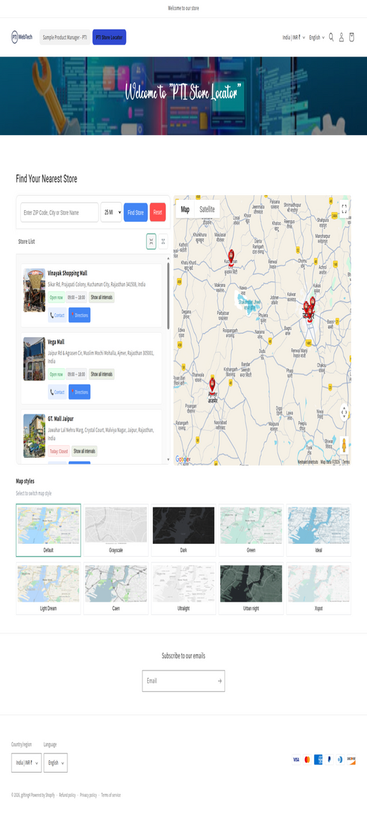 Store Locator app