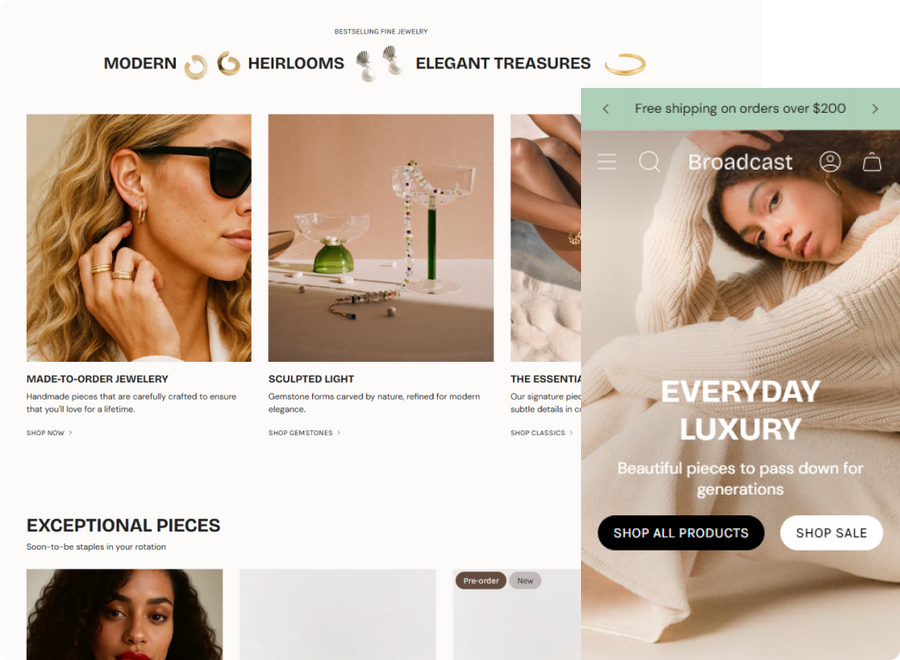 Optimized for Mobile & Desktop
