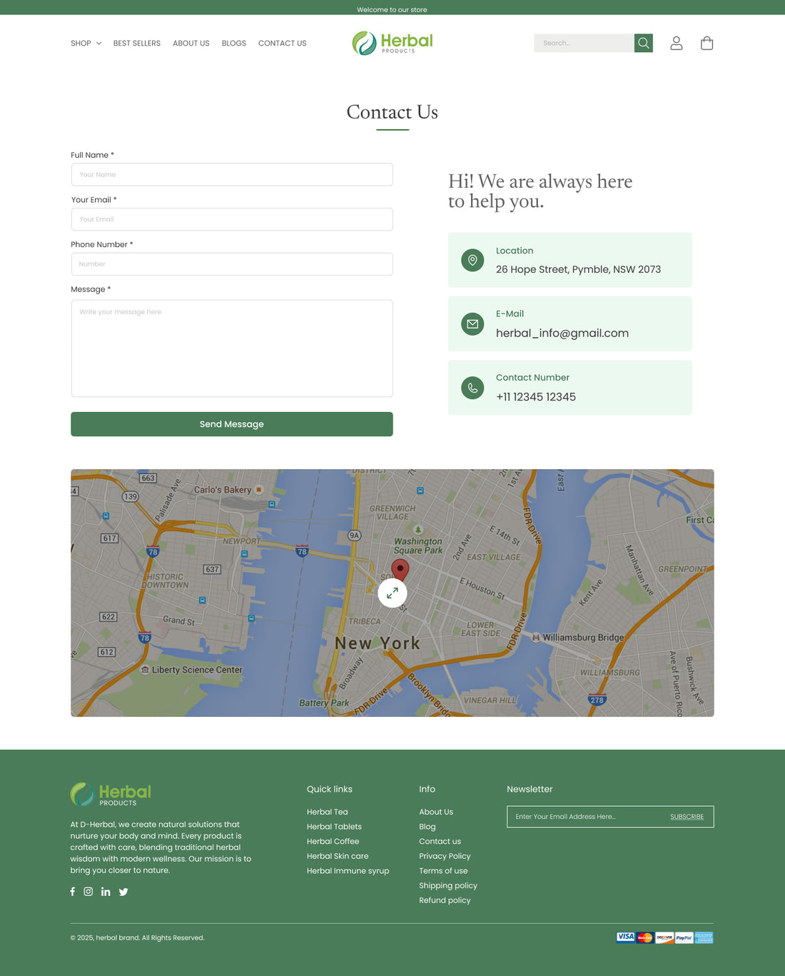 D-Herbal_Contact_Us_Page