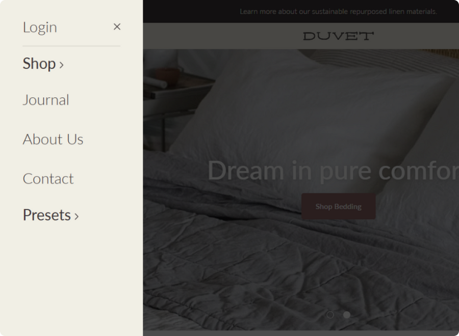Sidebar Menu