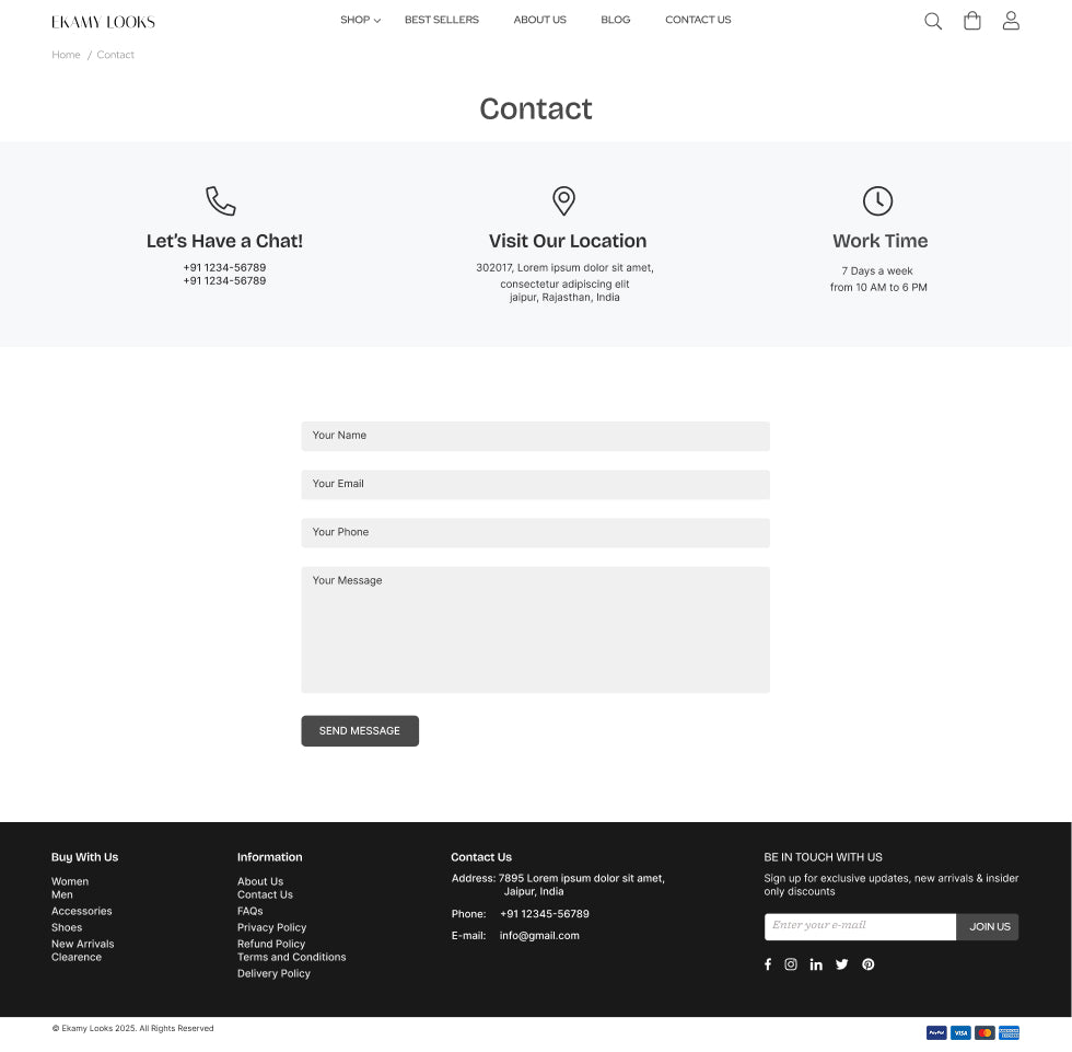 Ekamy-LooksContactPage