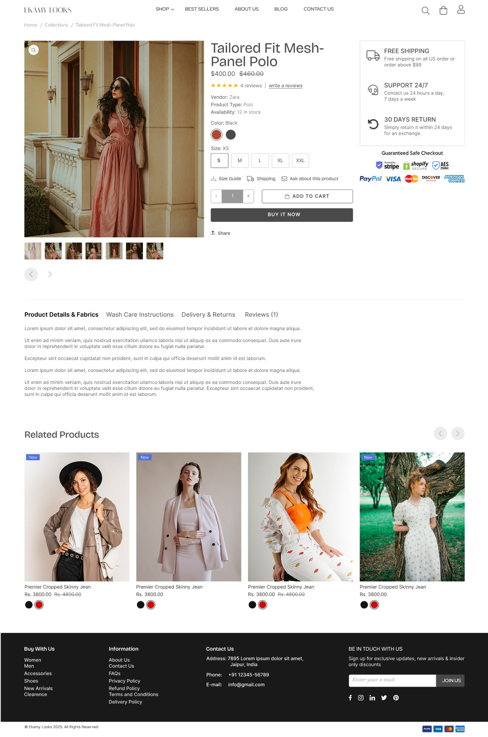 Ekamy-LooksProduct-DetailPageStylish