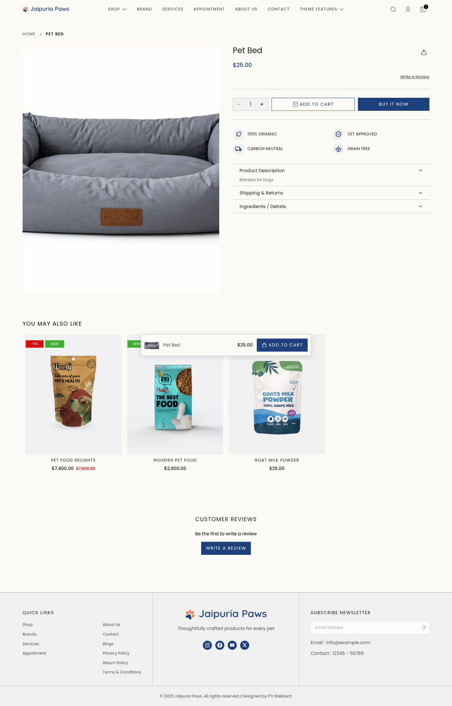 Product Detail Page