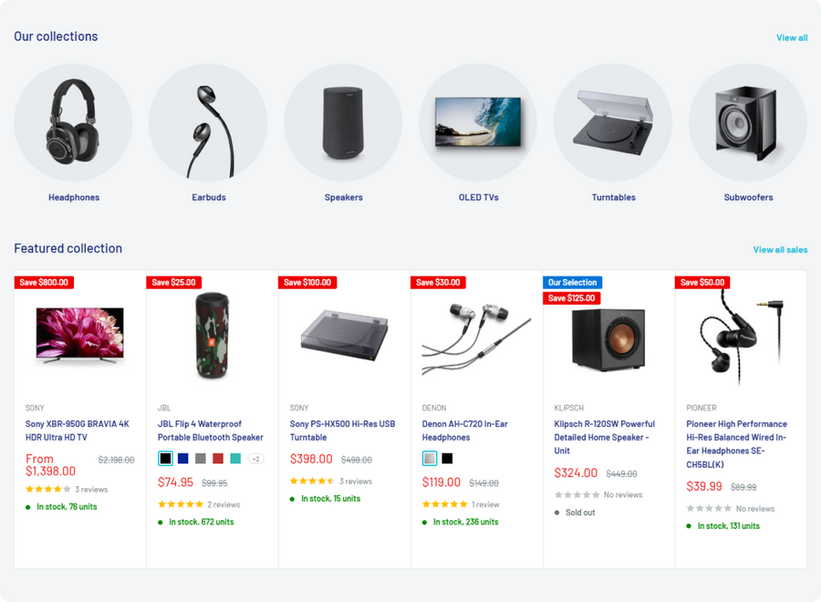 Large Catalog Support