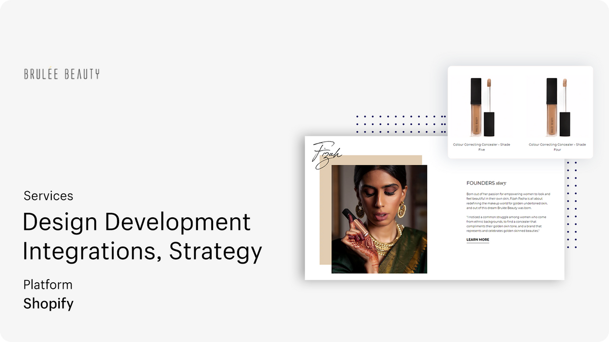 Brulee Beauty - eCommerce Store for fashion Brand