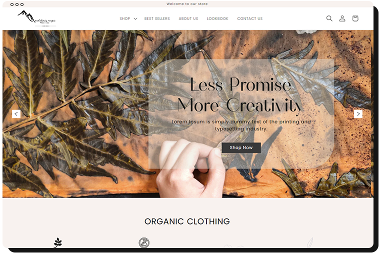 Shopify Solution for apparel / fashion Industry