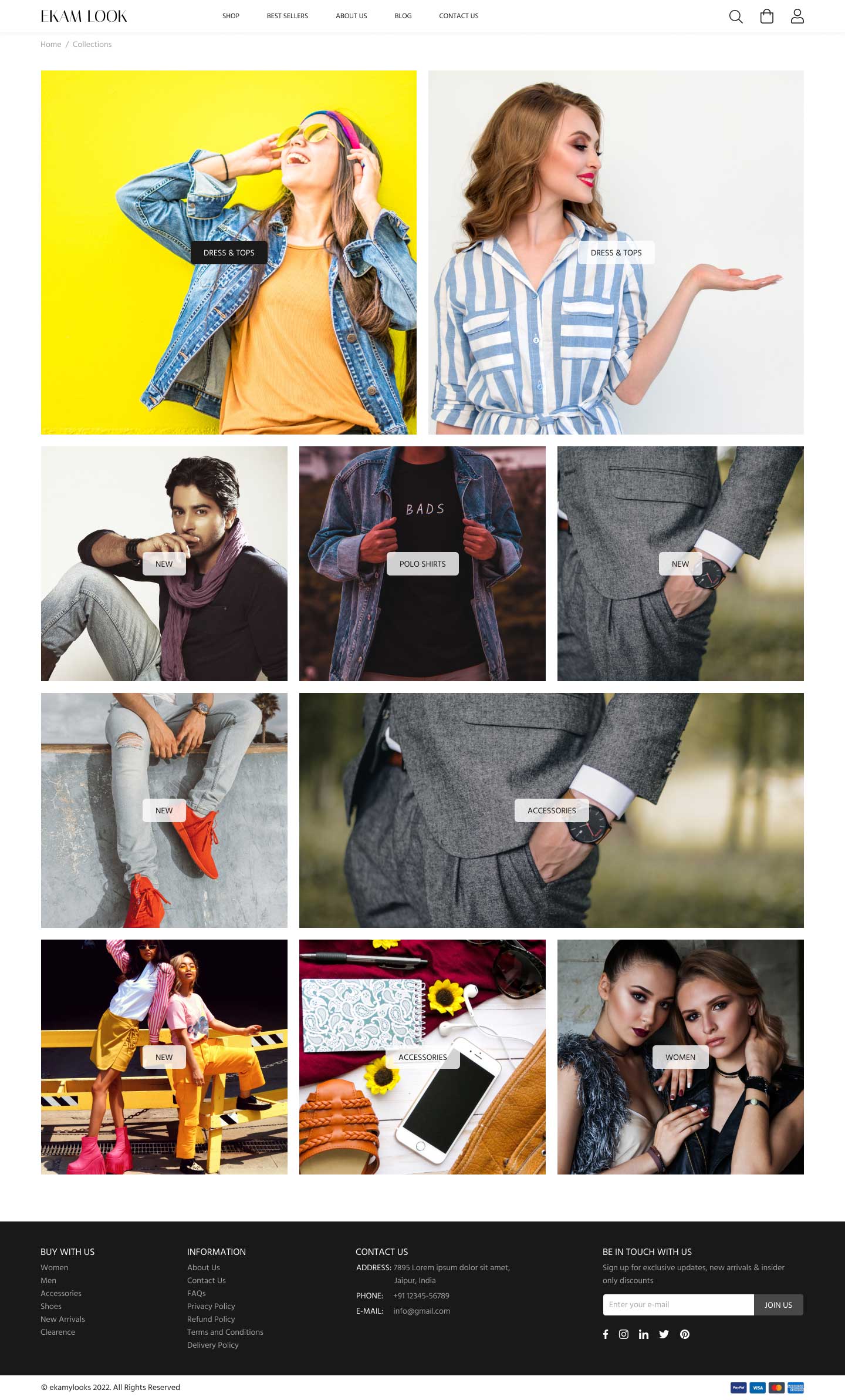 Ekamy-Looks All Collection Page