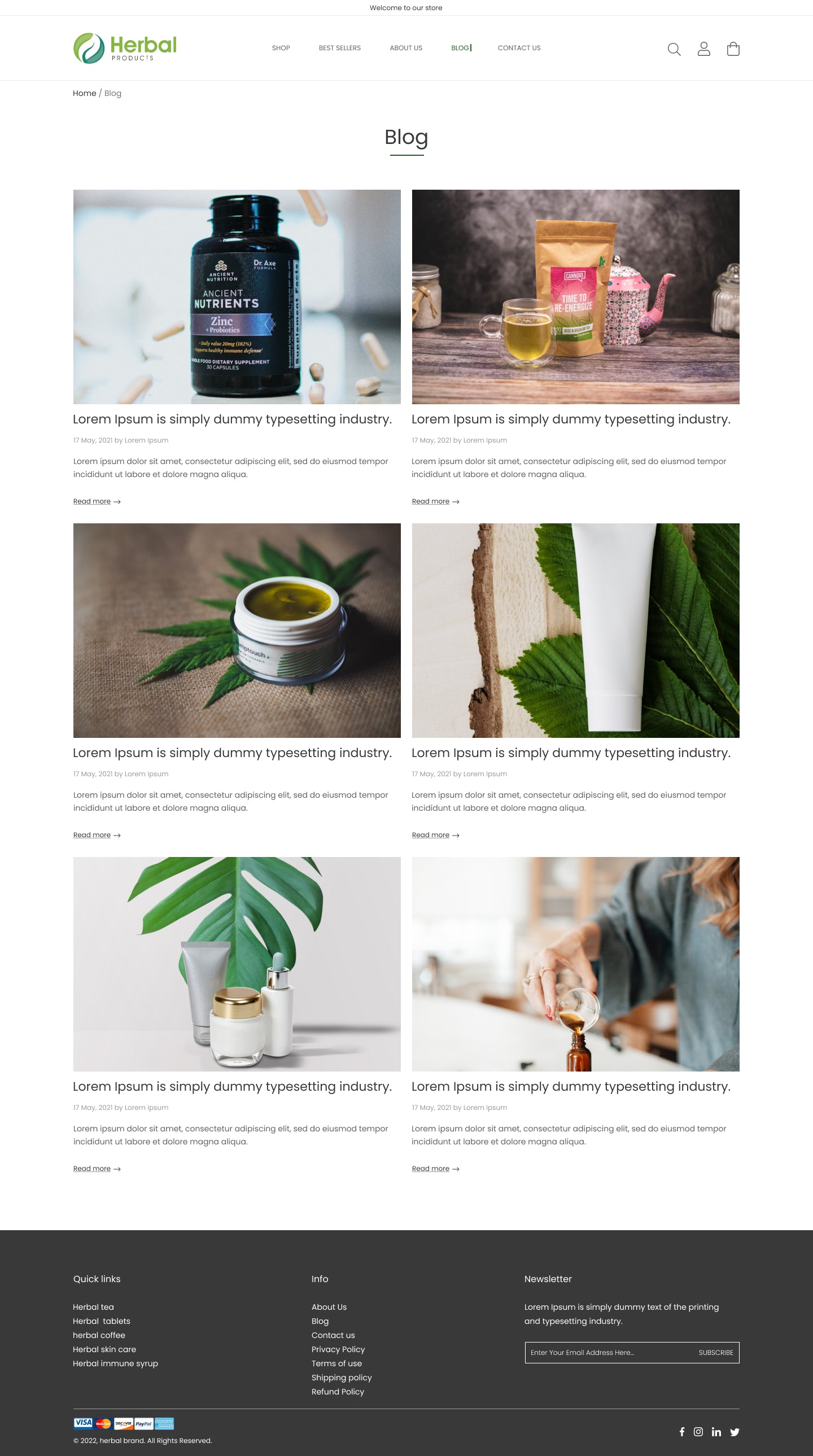 D-Herbal Blog Page
